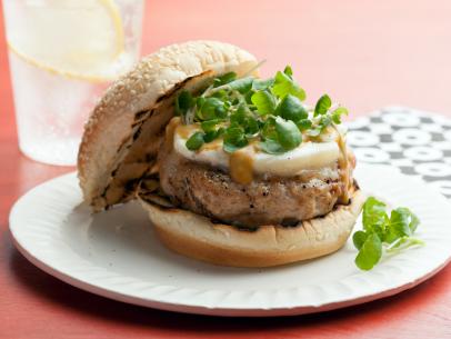 Make sure you season your burgers extravagantly.  Turkey swallows seasoning!  Pic from Food Network- Bobby Flay