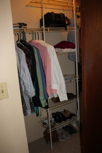 Much better.  No lack of closet space!
