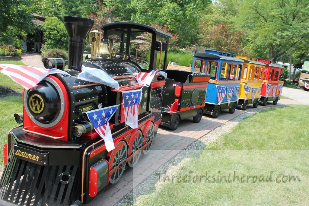 The Fourth of July train ready for boarding.