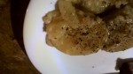 Scalloped potatoes. Super yum. (Not the greatest of photos...cut me a break I am living in a truck camper and the camera battery was dead. Camera photo...trust me the potatoes taste so good that the photo doesn't count!)