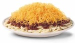 Cincinnati Chili from Skyline or Gold Star looks like this. A huge mound of deliciousness!